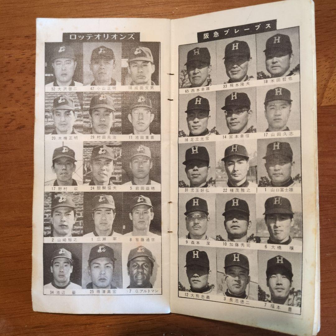 1972年　プロ野球ファン手帳