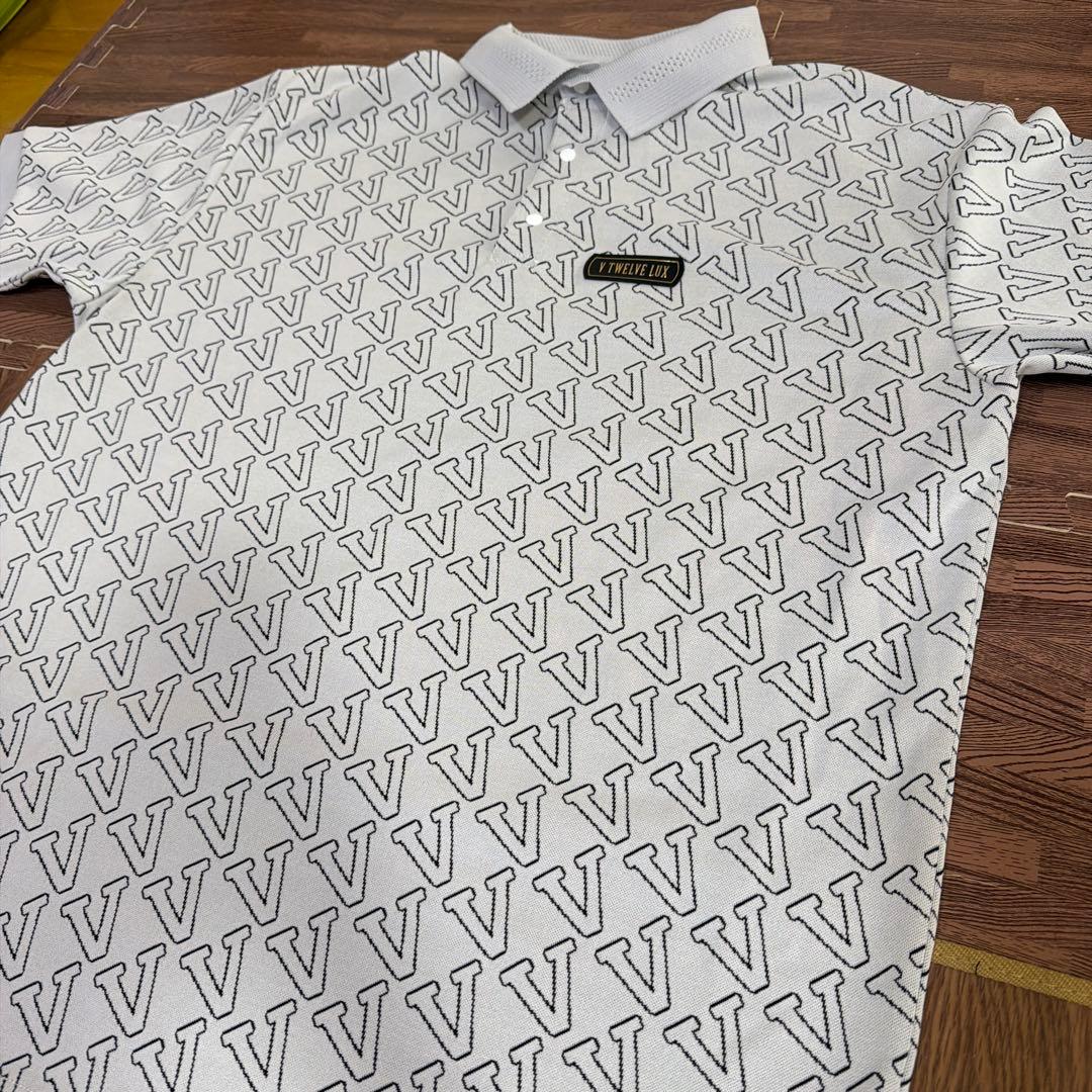 【美品】V12 LX MV POLO WHITE02 XXL