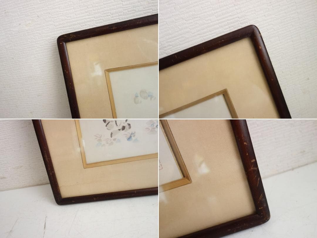 【中古】M▽佐久間顕一 合掌童子図 色紙 (37865)