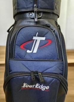 送料無料/美品　TourEdge キャディバッグ 黒/青