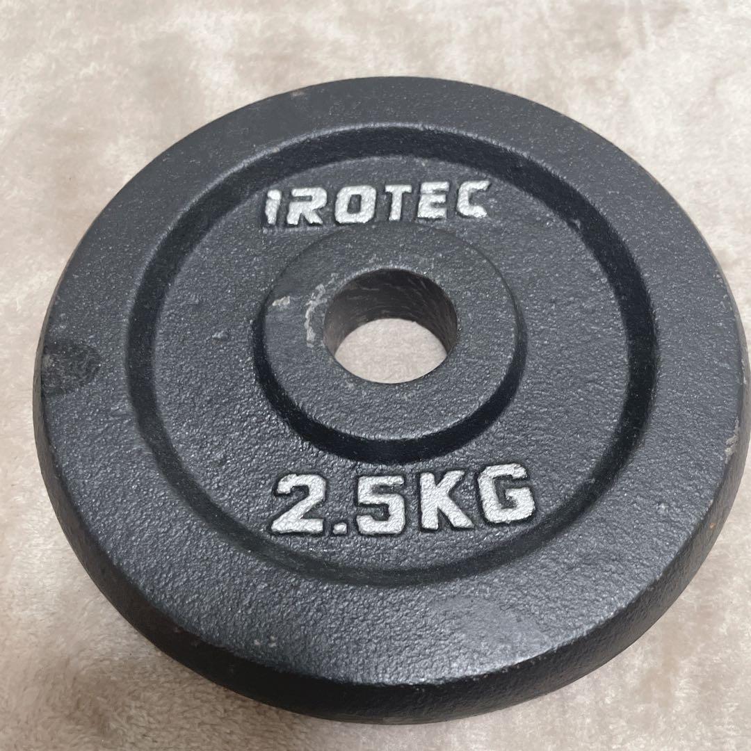 【美品】トライセプスバー 28mm iROTEC プレートセット 2.5kg