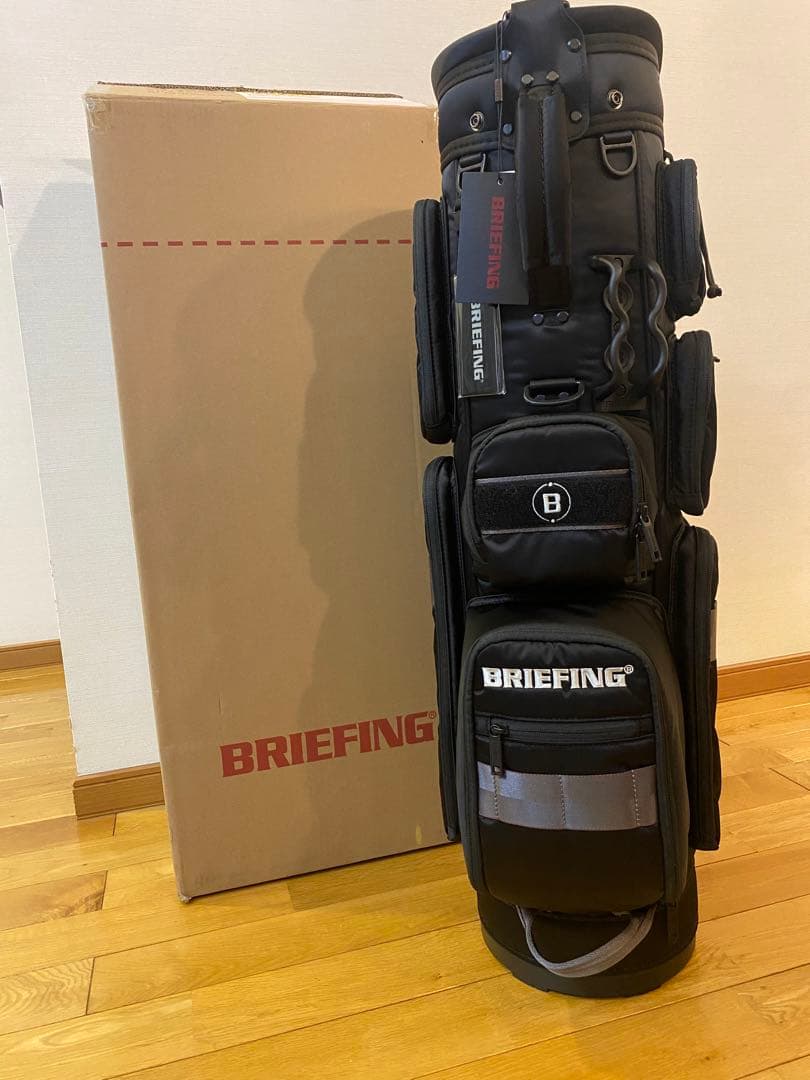 【未使用品】BRIEFING キャディバッグ CR-6 ブラックスティール