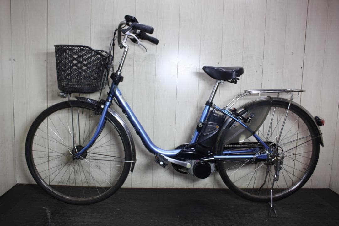 青色 シティタイプ 電動アシスト自転車