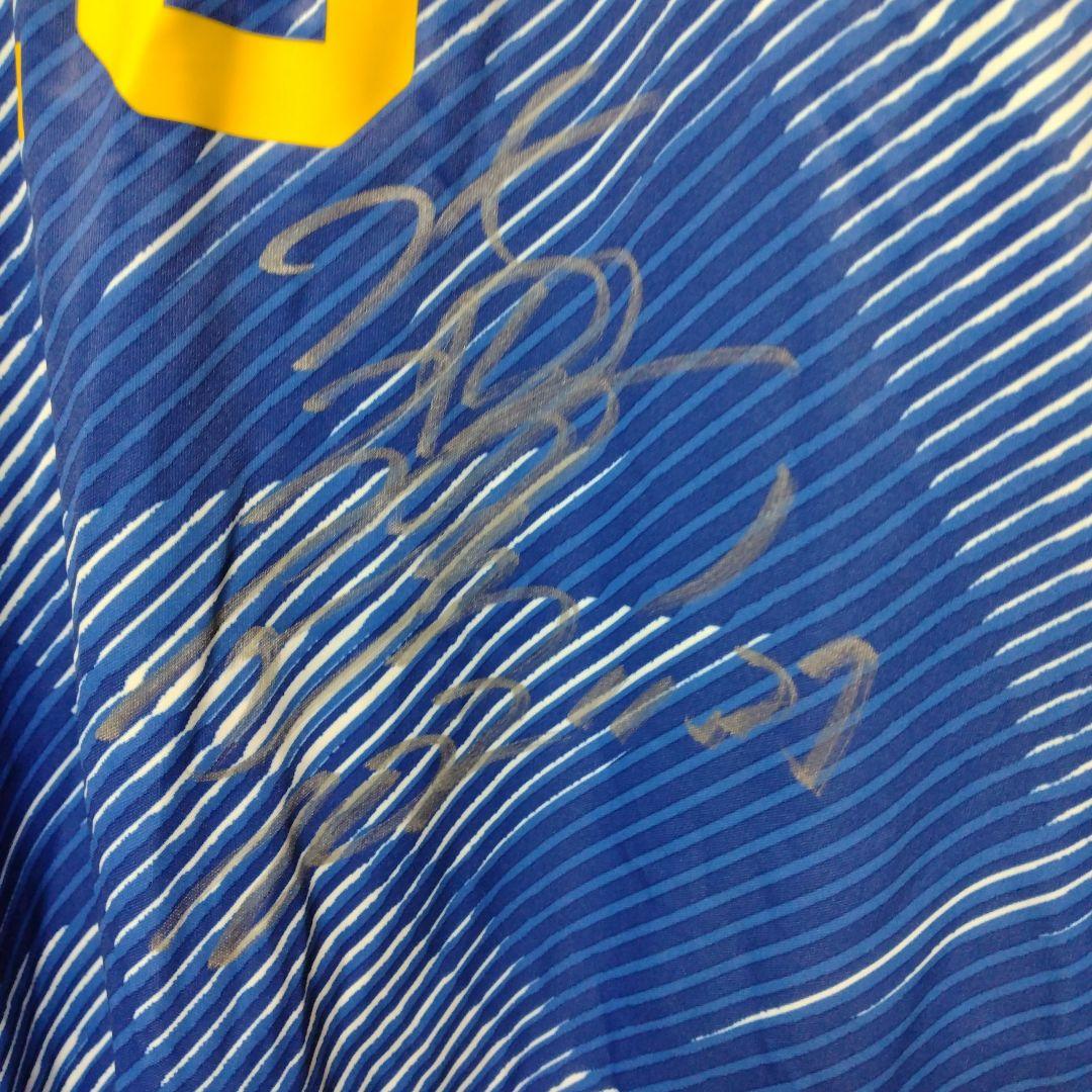 サッカー日本代表ユニホーム　北澤豪さんサイン入り