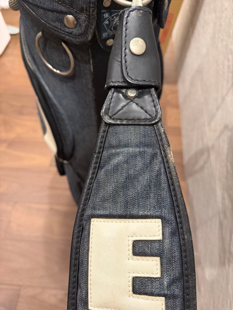EVISU デニムキャディバッグ フード付き