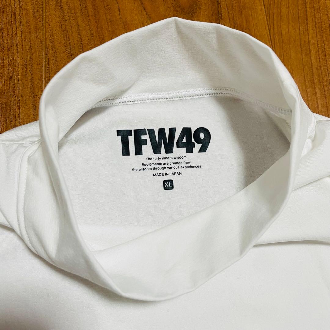 TFW49 モックネックTシャツ ホワイト　XL ゴルフ