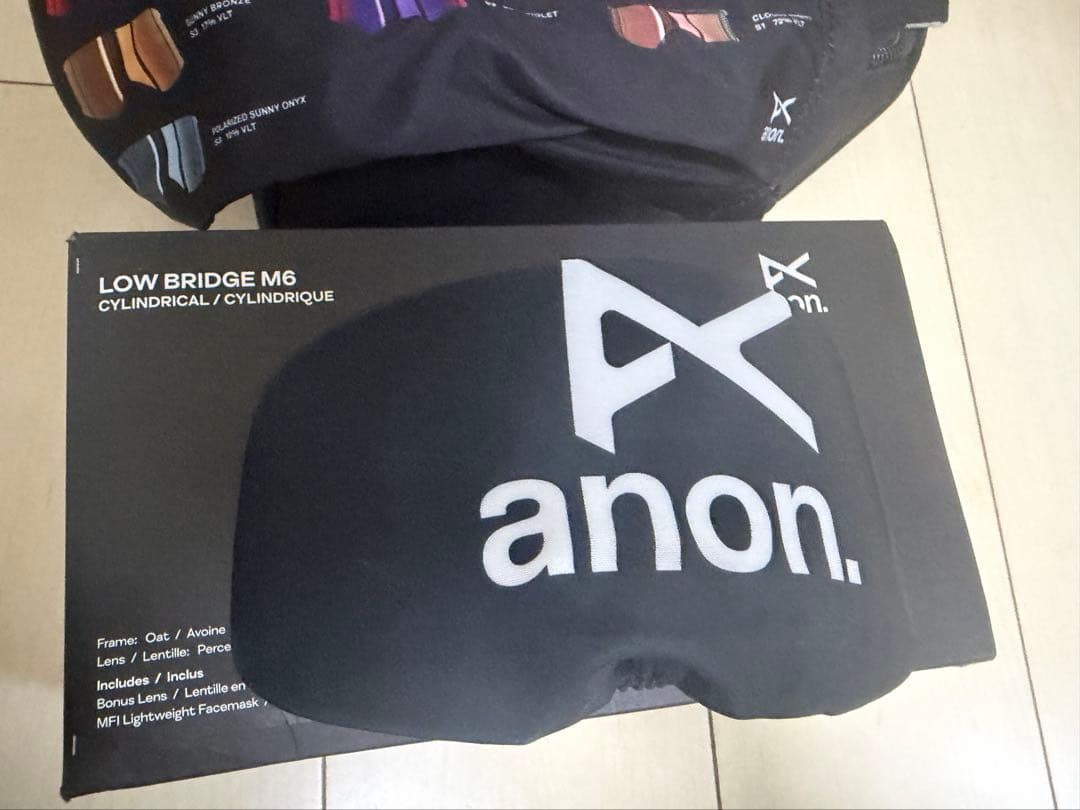 【25/26未使用】anon. M6 OATゴーグル ローブリッジ　バートン