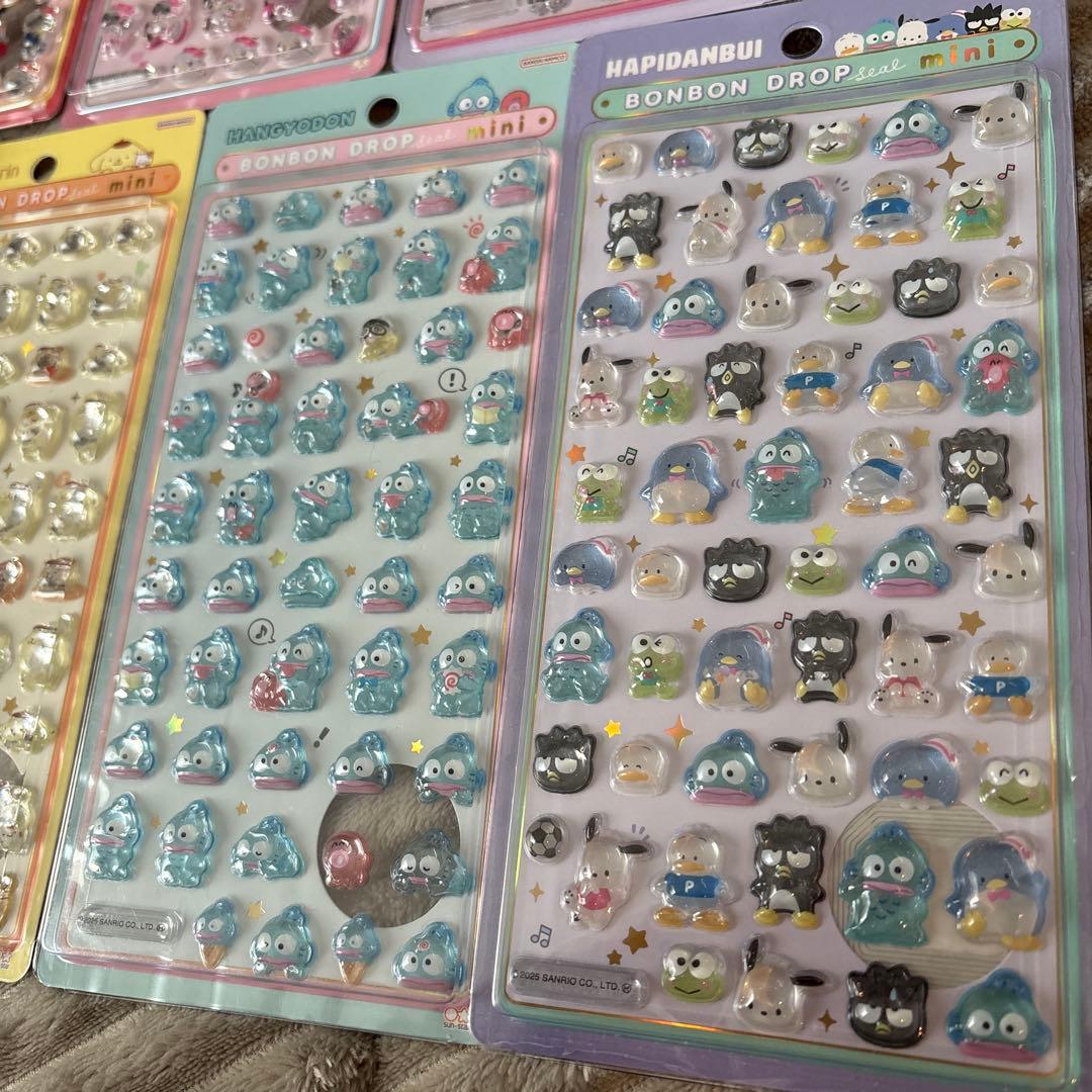 【正規品】ボンボンドロップシール　サンリオミニ　7種類セット