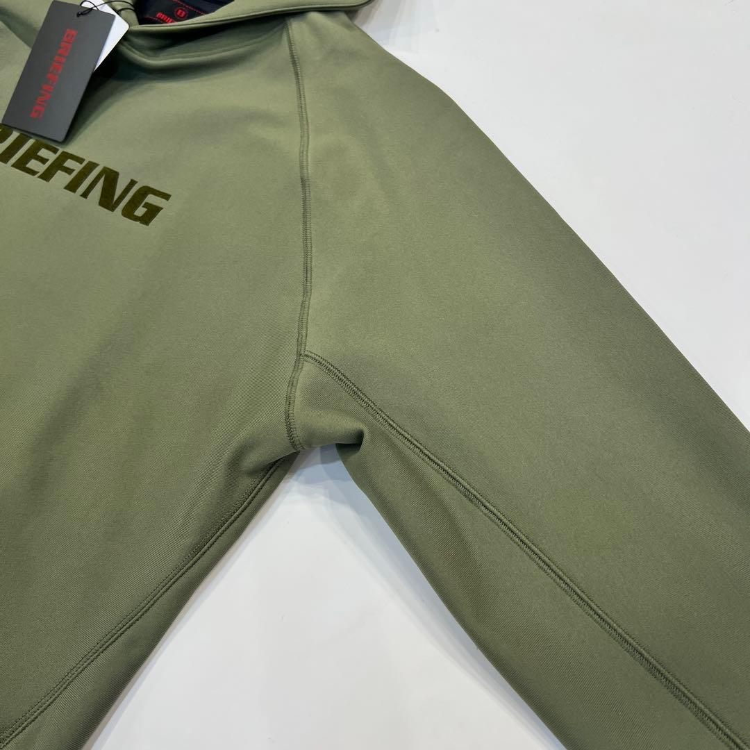 新品　BRIEFING MEN’S LOGO HOODIE オリーブL