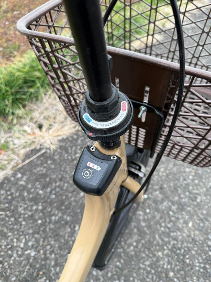 電動アシスト自転車 シティタイプ ベージュ
