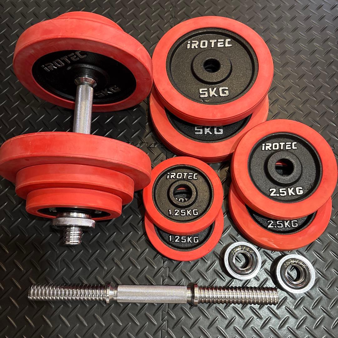 白煙親父① IROTEC ダンベル 20kg✖️2 計40kg