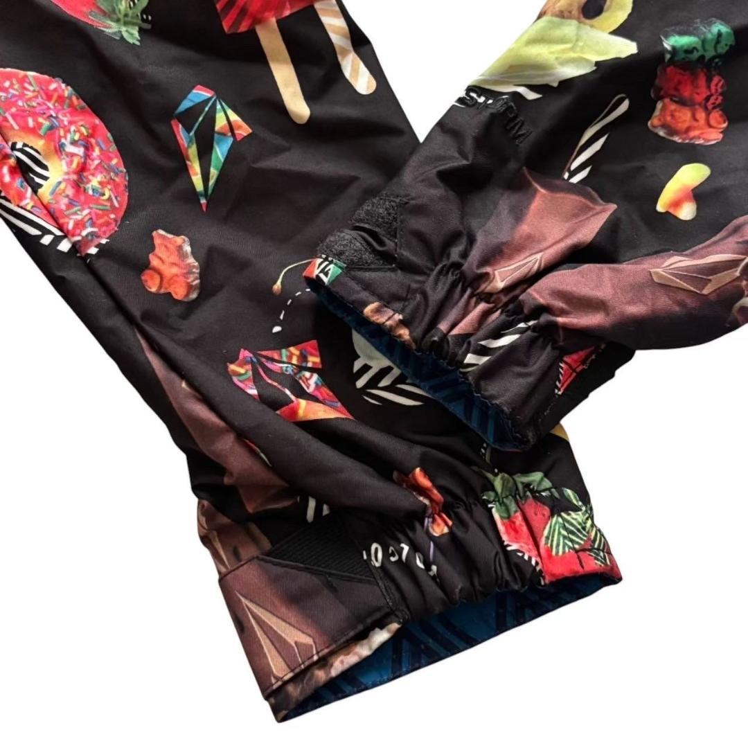 VOLCOM ボルコム スノーボードウェア 黒 マルチカラー ジャケット スキー