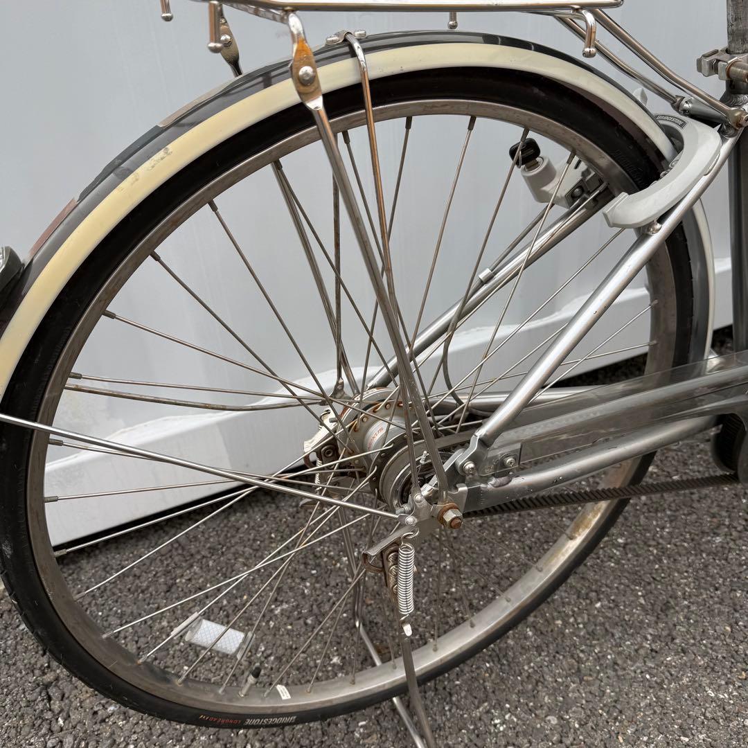 通勤通学用自転車 27インチ カゴ/変速機/オートライト付 定価10万円