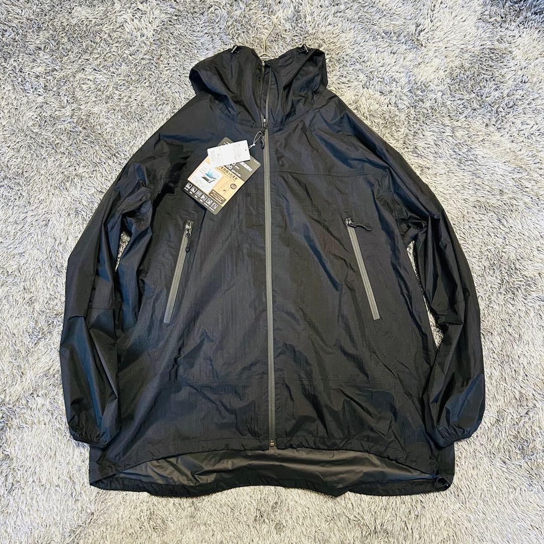 ■新品■　ティゴラ TIGORA レインポンチョ　メンズL　レインジャケット　黒