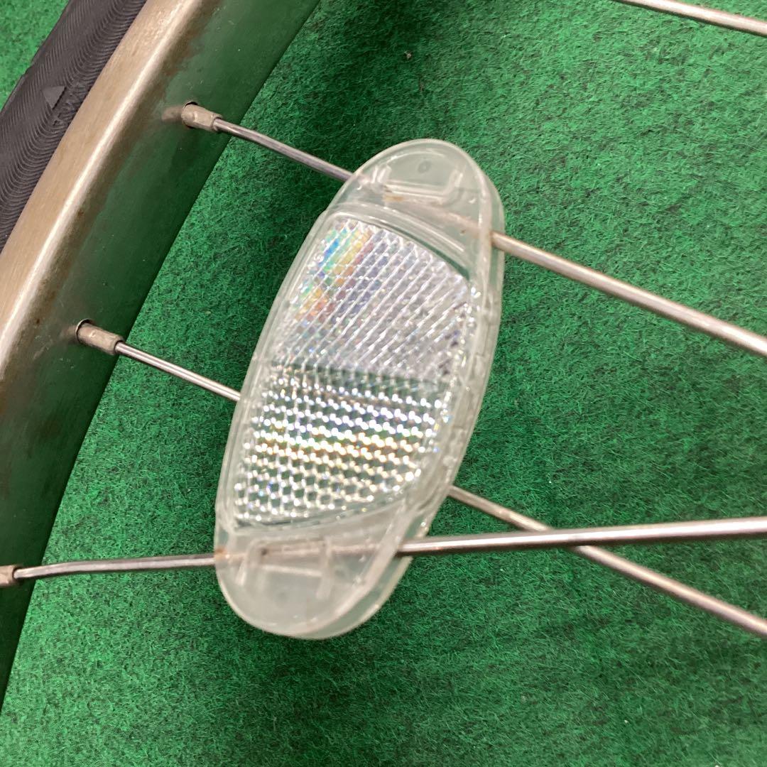 ステンレスリム　後輪 24x1-3/8 タイヤ付 内装3段 24インチ ローラー