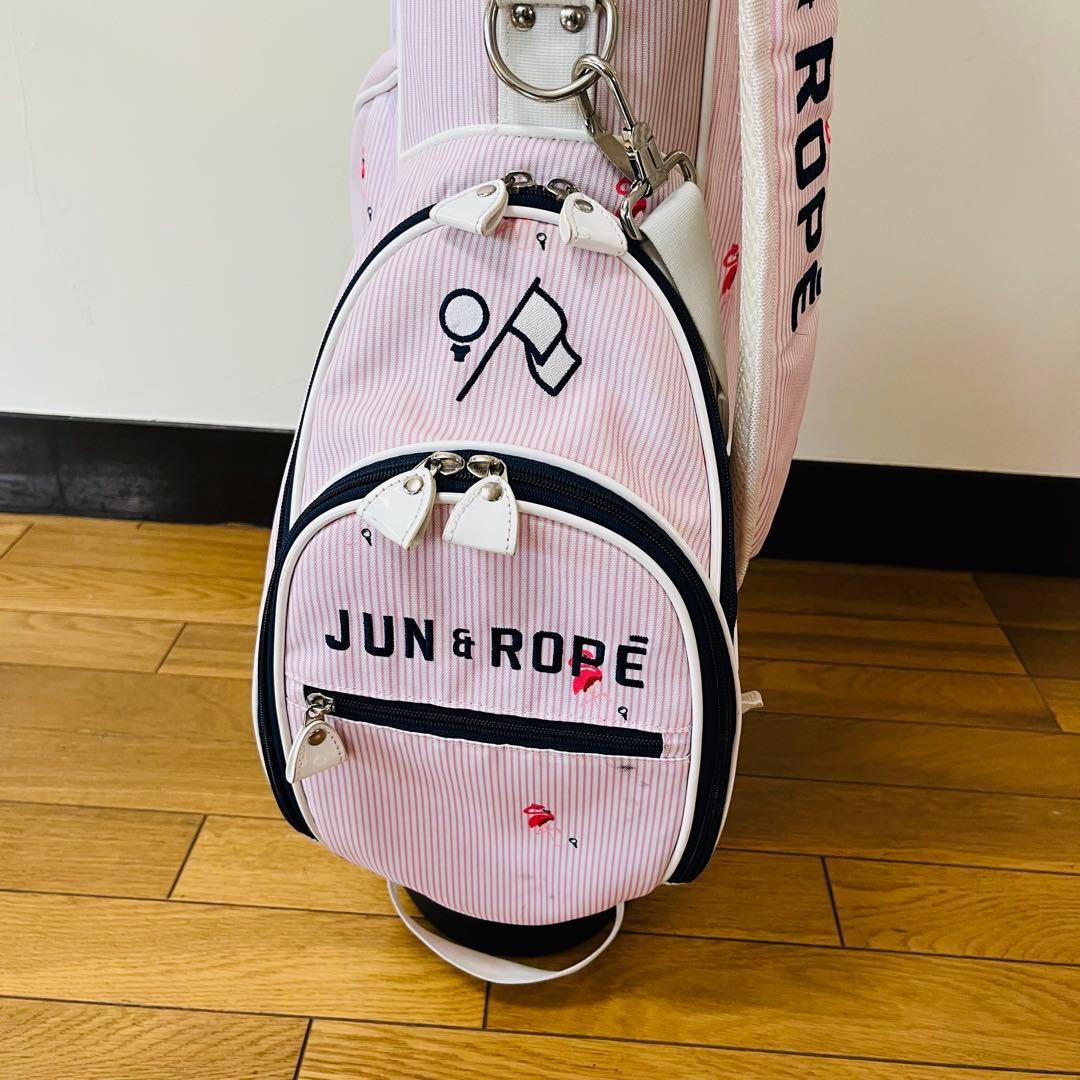 希少　JUN&ROPE ジュンアンドロペ フラミンゴ柄 スタンド キャディバッグ