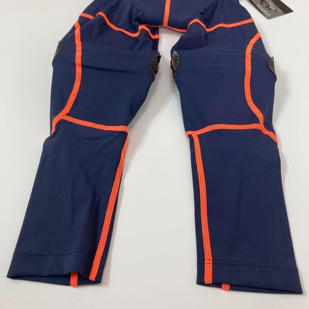 【新品】サイクルパンツ 4サイズ ネイビー×オレンジ ランバイク ストライダー