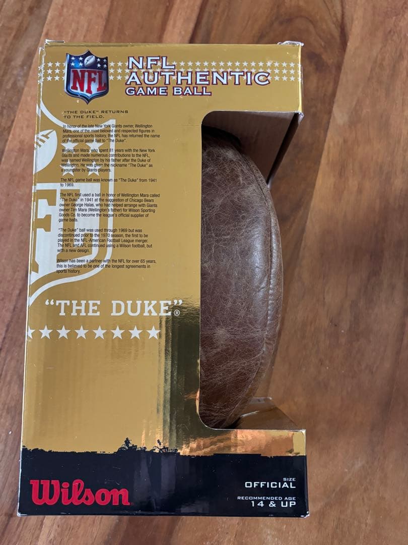 NFL AUTHENTIC GAME BALL \"THE DUKE\"未使用