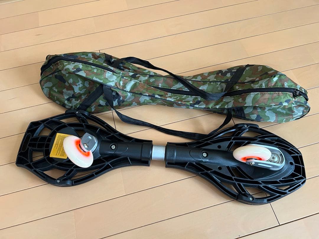エスボード キッズ 子供用 スケボー ブラック　収納袋付き　ほぼ新品