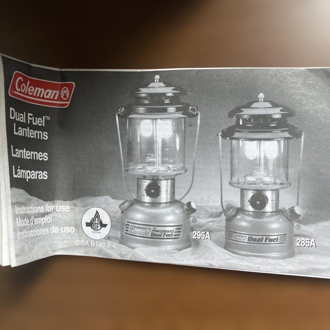 Coleman Dual Fuel コールマンランタン　MODEL285