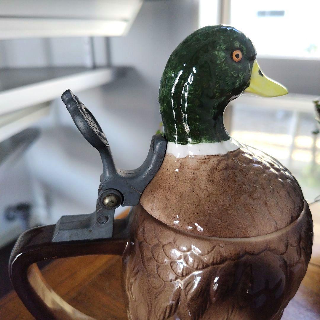 【美品！】Norcrest アヒル デキャンタ ヴィンテージ 陶器 置物 レトロ