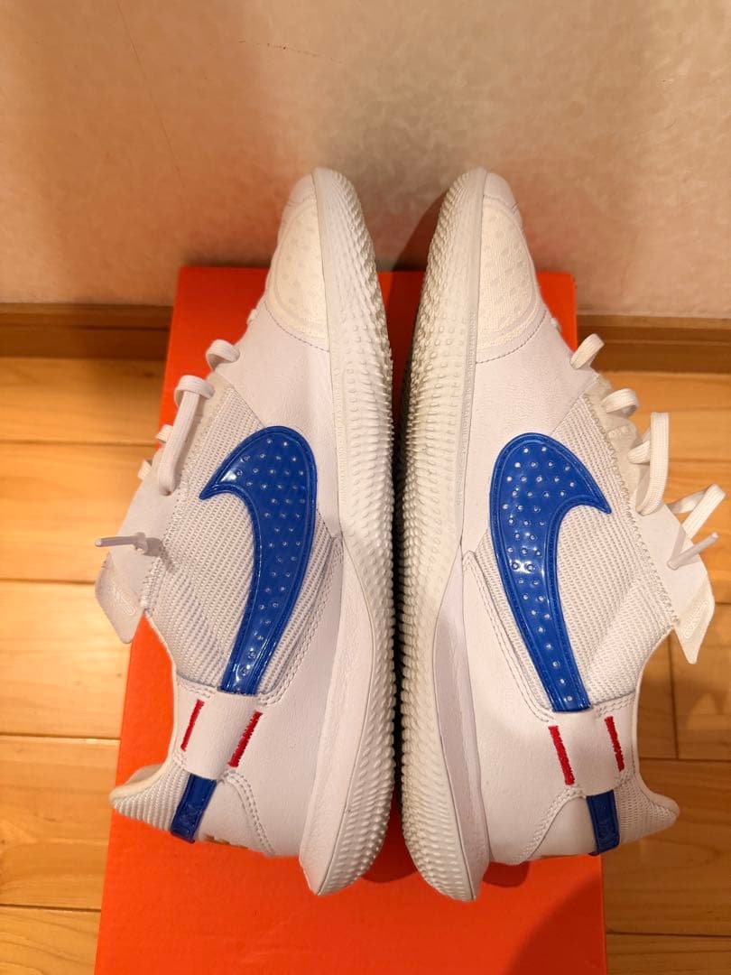 NIKEストリートガト ホワイト×ブルー フットサルシューズ 26.5cm