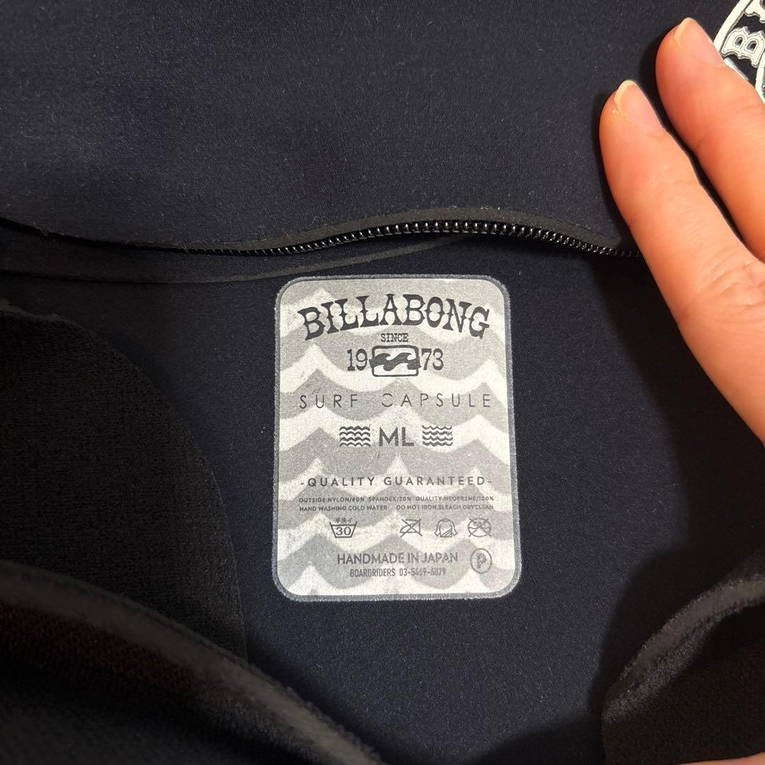 【新品未使用タグ付】Billabong ウェットスーツ ML チェストジップ