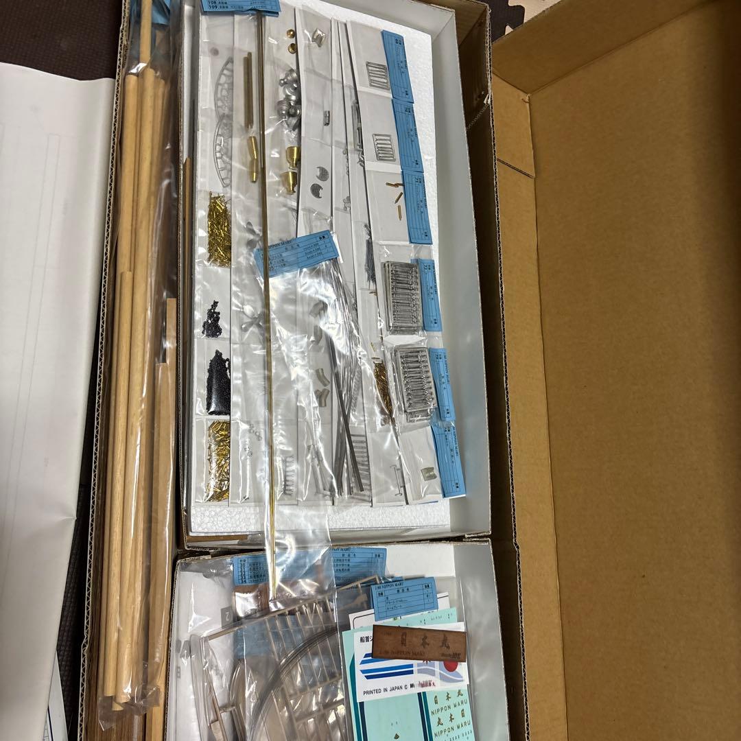 木製帆船模型 日本丸（1/80 全長 1,390mm・完成重量 5,000g）