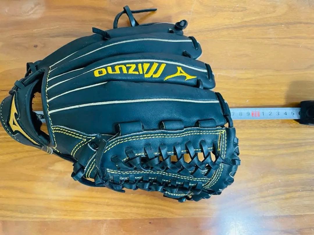 ✨美品✨ミズノ　MIZUNO 野球グローブ　黒　ブラック　即戦力