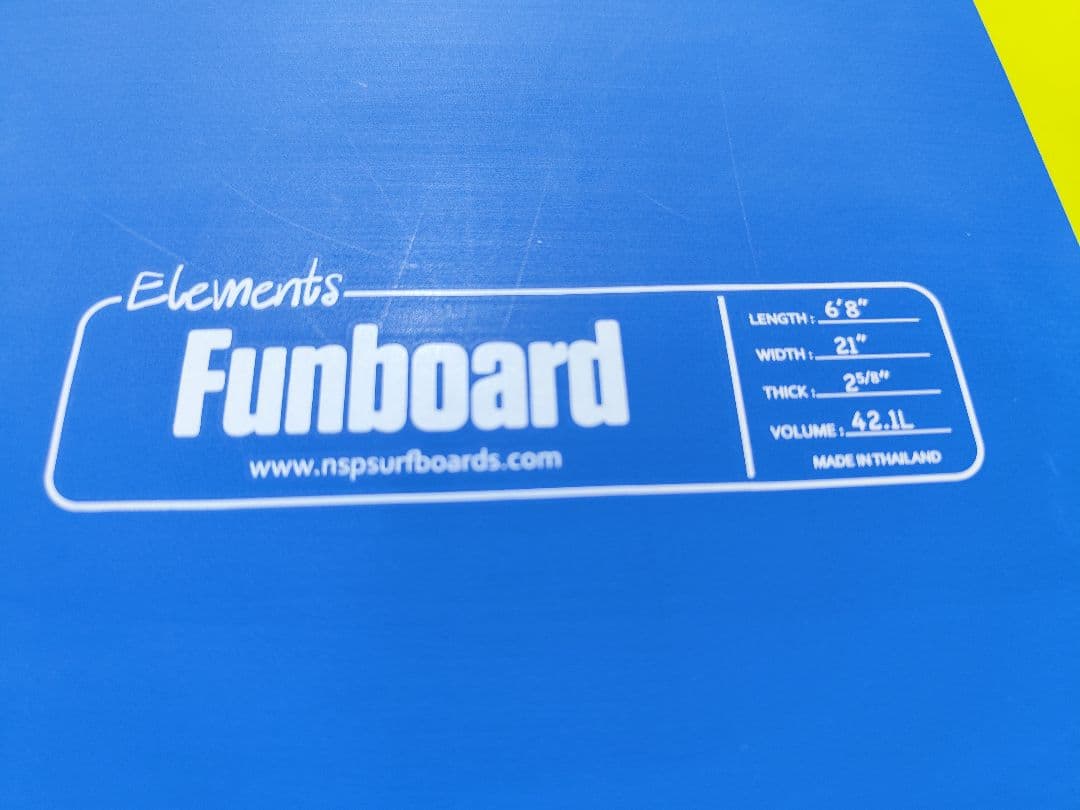 サーフボード ファンボード　NSP ELEMENT 6.8　手渡し限定
