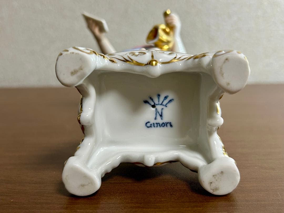 天使 置物 3体セット カポディモンテ風 GINORI 陶器