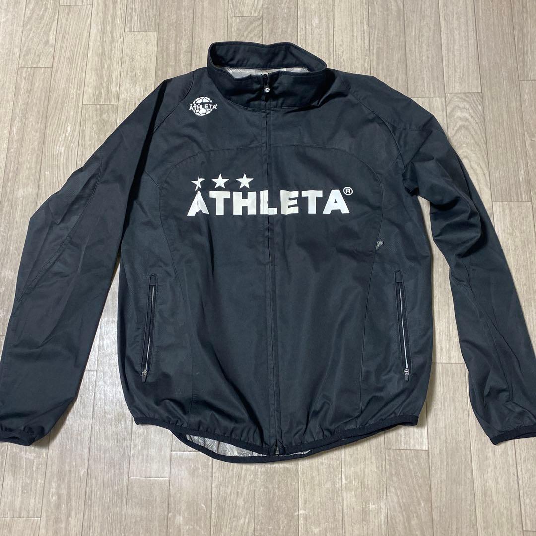 ATHLETA ピステ・ウィンドブレーカー Lサイズ ブラック　上下セットアップ
