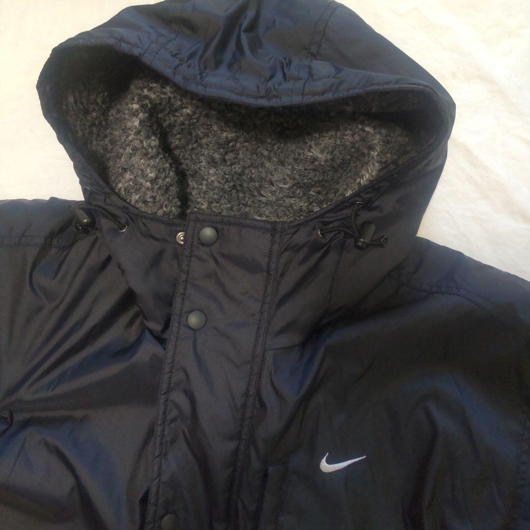 NIKE М ベンチコート ボア フード付き ブラック メンズ ナイキ