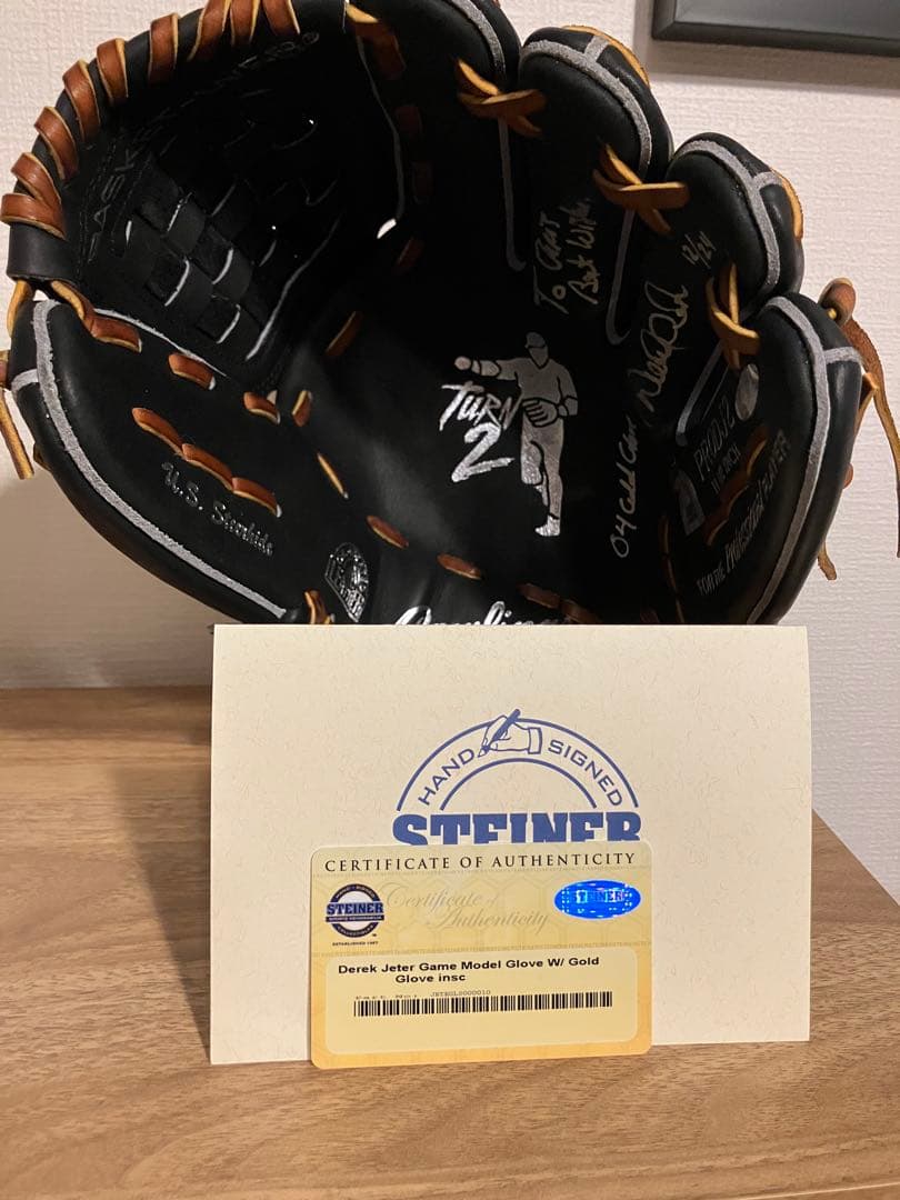 デレク ジーター サイン入り Rawlings グローブ