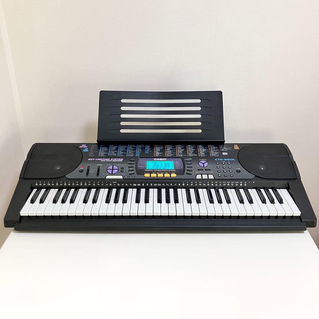 【動作良好】 CASIO CTK-660L キーボード 光ナビゲーション