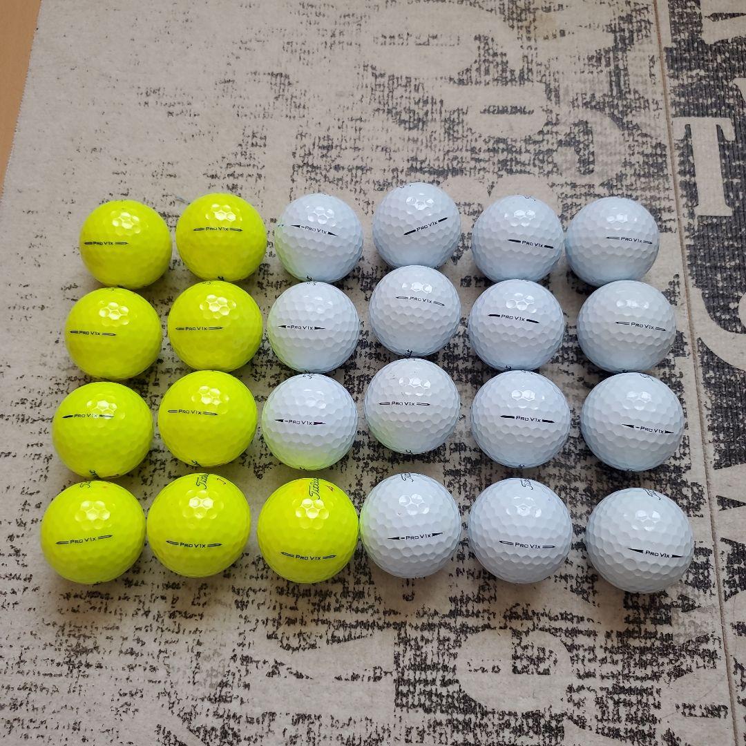 美品タイトリスト 　PROV1xゴルフボール セット 24個