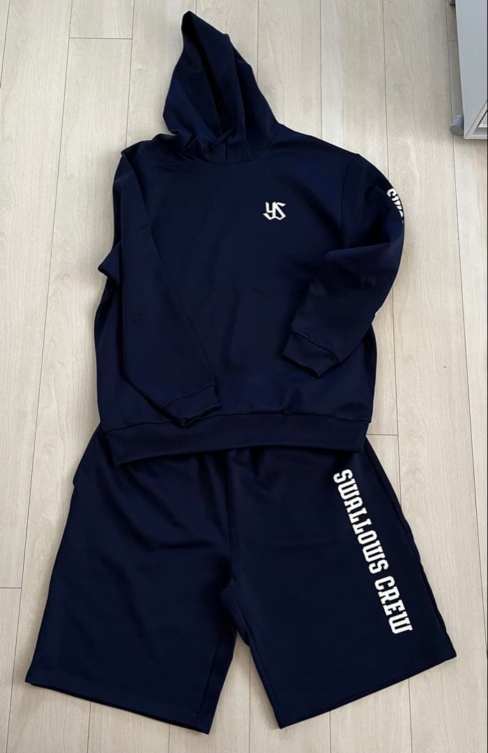 東京ヤクルトスワローズ　2025 CREW フーティーセットアップ　XL