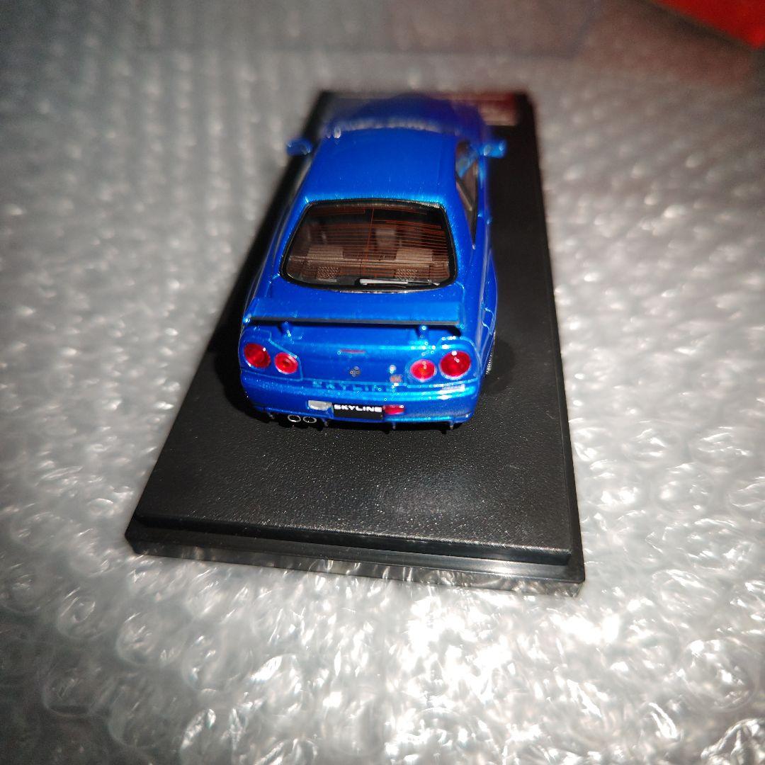 1/43　MIRAGE　スカイライン　GT-R V-specⅡ　R34　ブルー