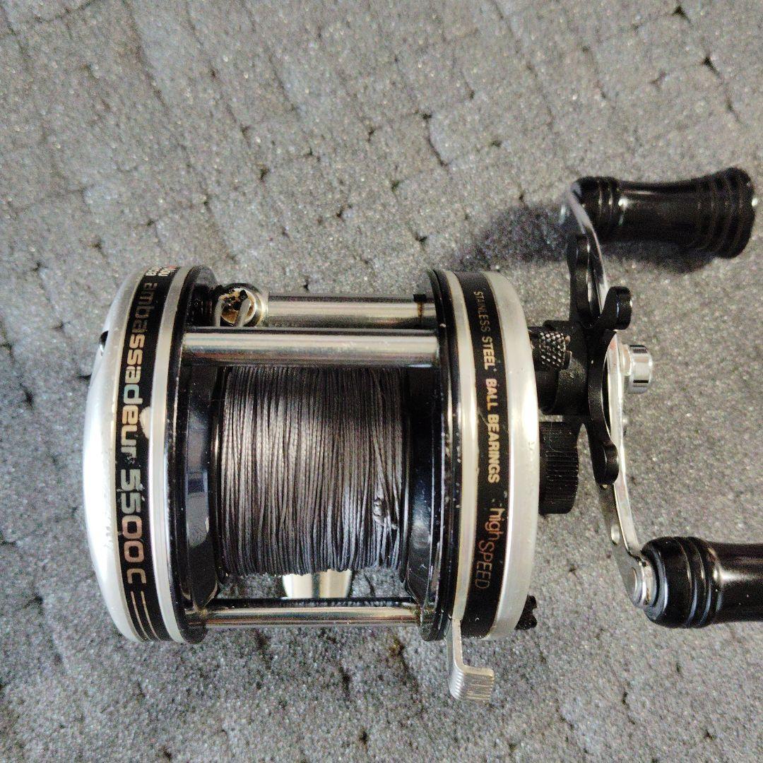 アンバサダー5500C パーミングカップ　パワーハンドル　雷魚　鯰