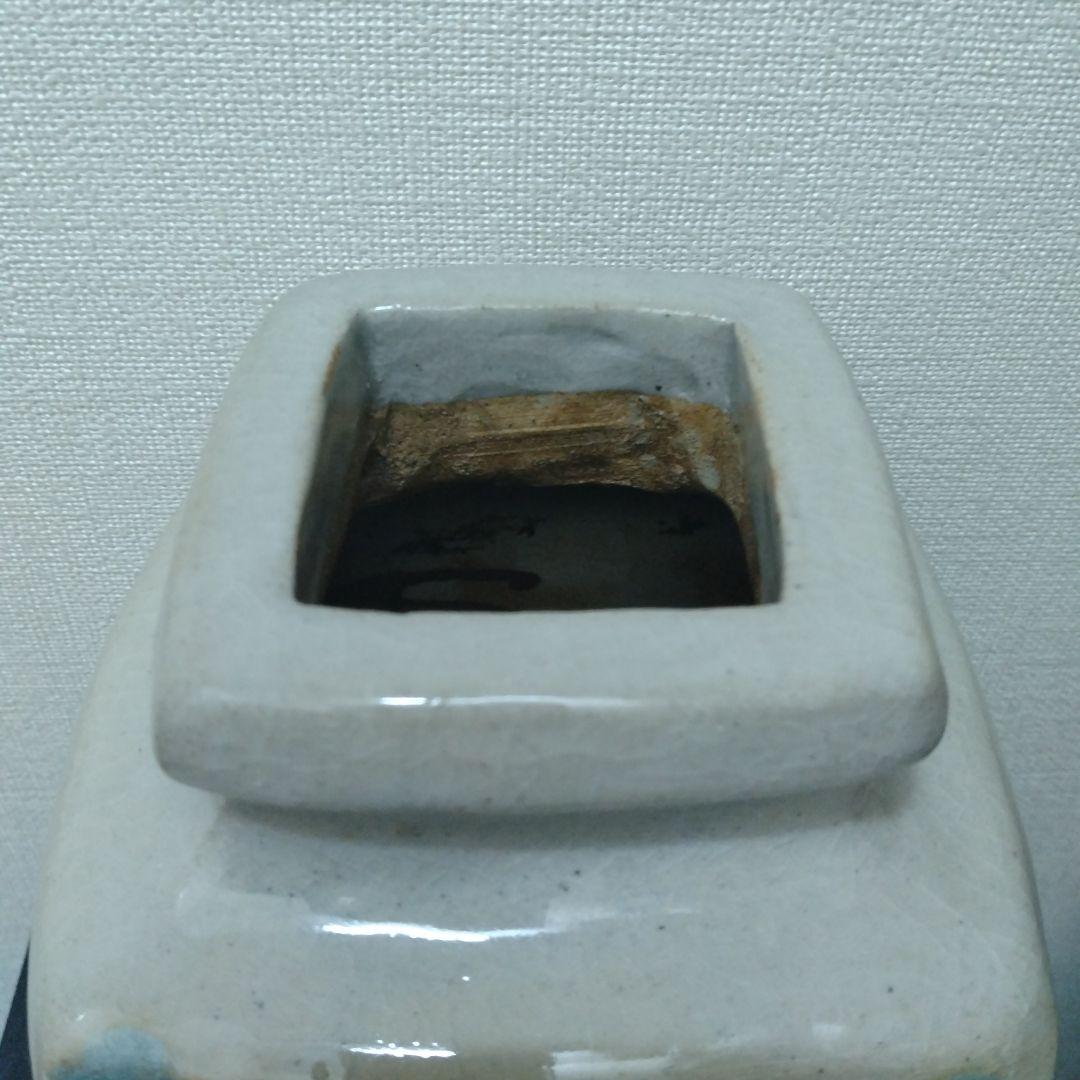 河井武一　花紋扁壺(または花紋角壺)