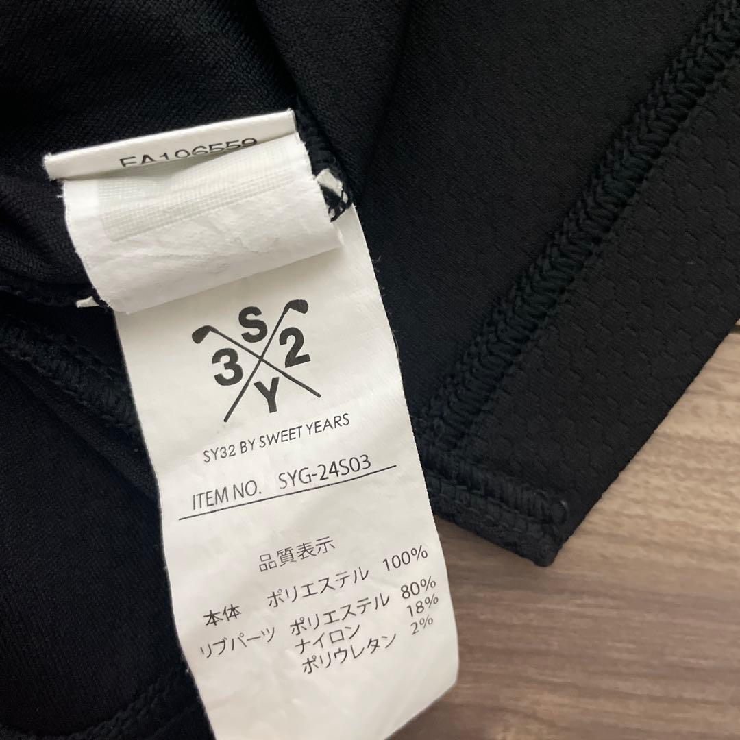 SY32 bySWEETYEARS モックネックシャツ ゴルフウェア Mサイズ
