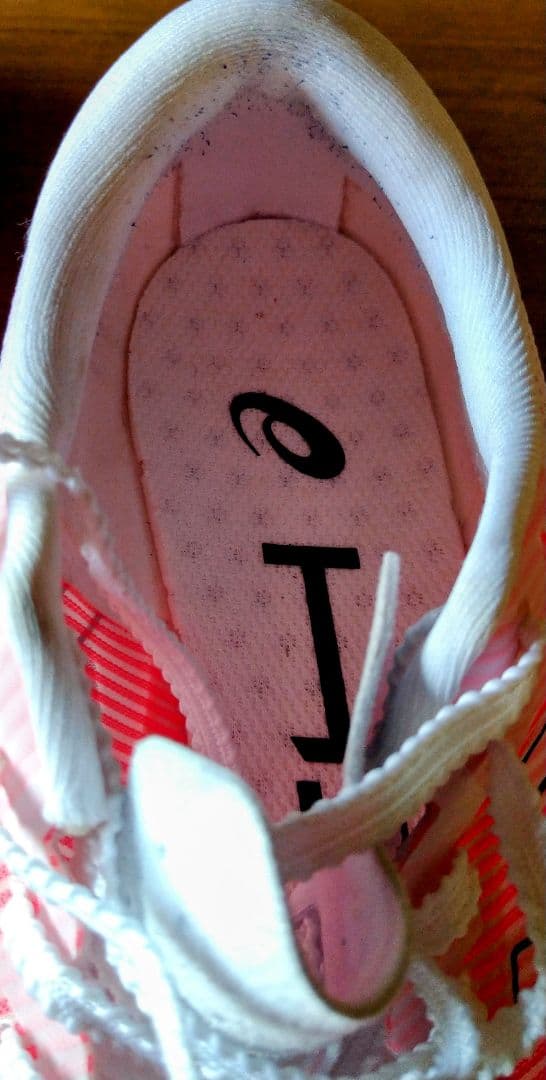 S4　asics 　ランニングシューズ　 マラソンシューズ　ピンク/オレンジ