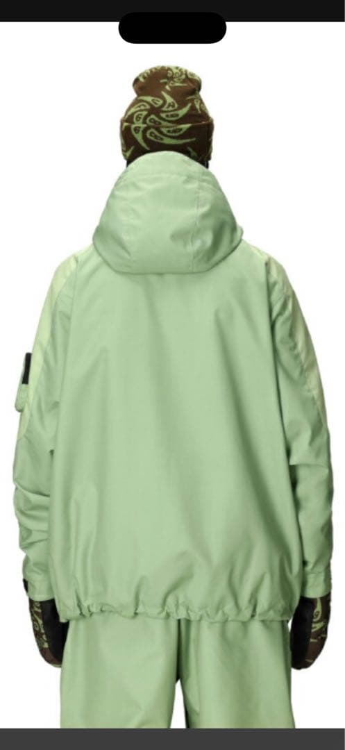 686×HUFコラボ　25-26 上下L グローブM ビーニー　ネックチューブ