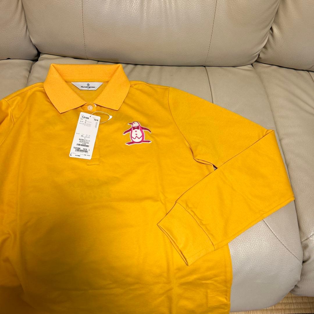 Munsingwear ポロシャツ Lサイズ イエロー