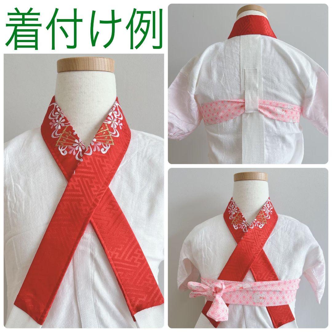 フルセット七五三　7歳女の子　着物＆帯＆簡単半衿＆小物　オレンジ地　比翼　祇園祭