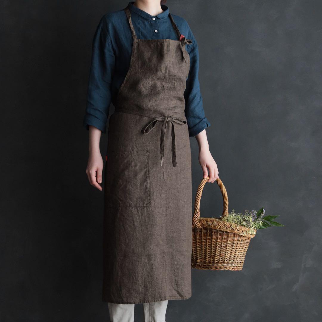 新品 Lino e Linaリーノエリーナ フルエプロン カリーナ タロッコ