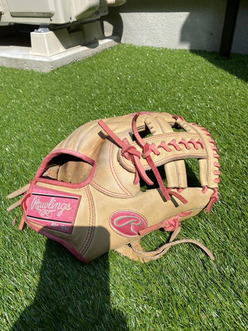 Rawlings S-1 軟式グローブ ベージュ/ピンク