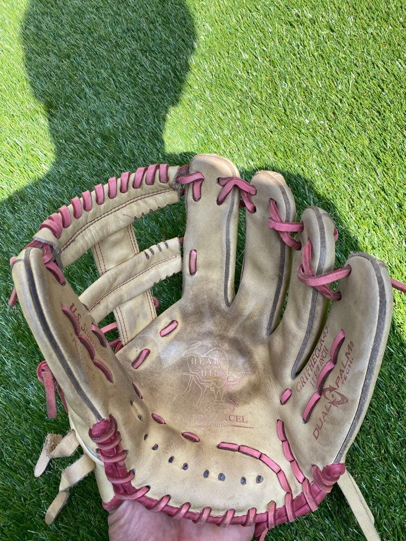 Rawlings S-1 軟式グローブ ベージュ/ピンク