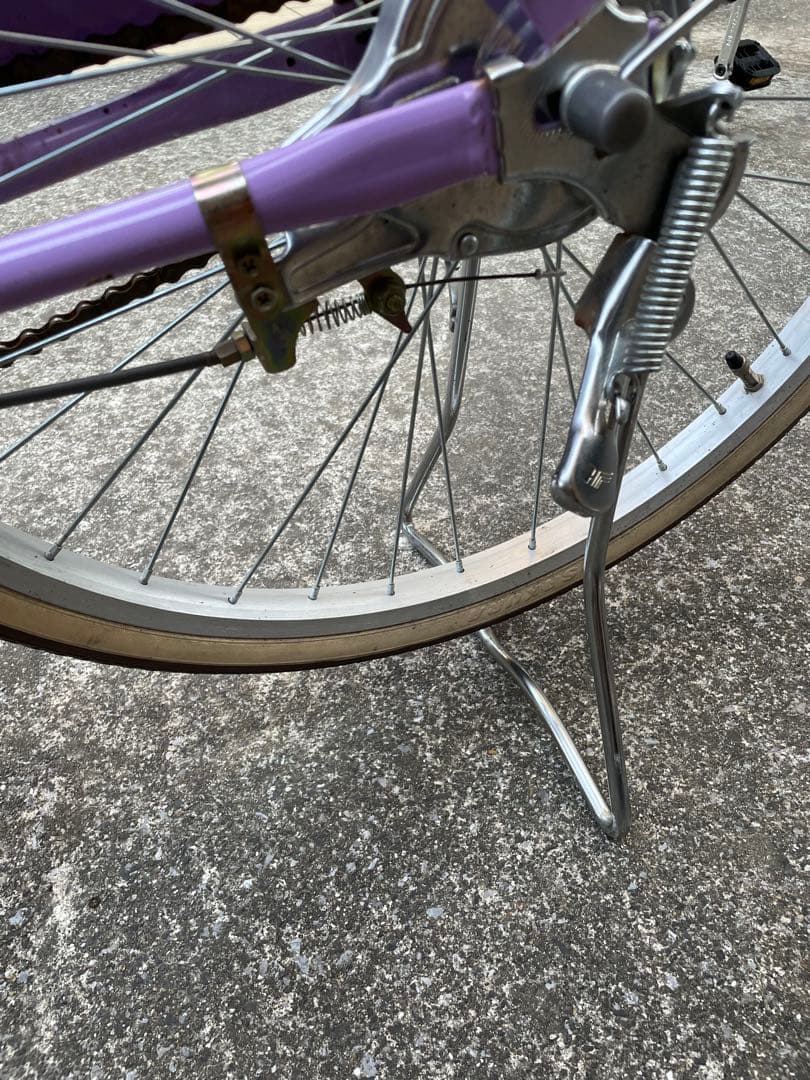 【引取限定】あさひフェリーク Jr. 24インチ 変速なし子供用自転車パープル