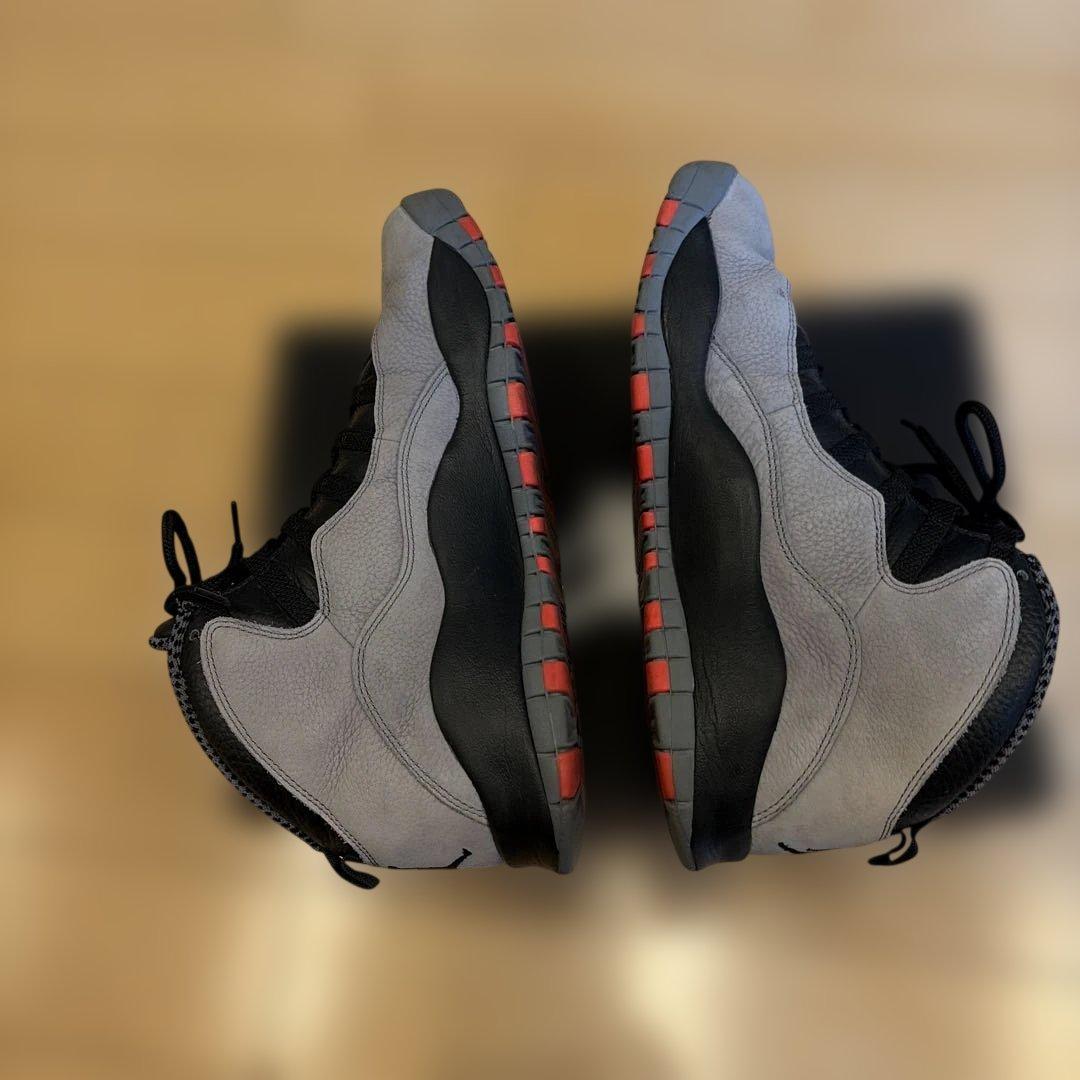 Jordan 10 バスケットシューズ ハイカット グレー/ブラック